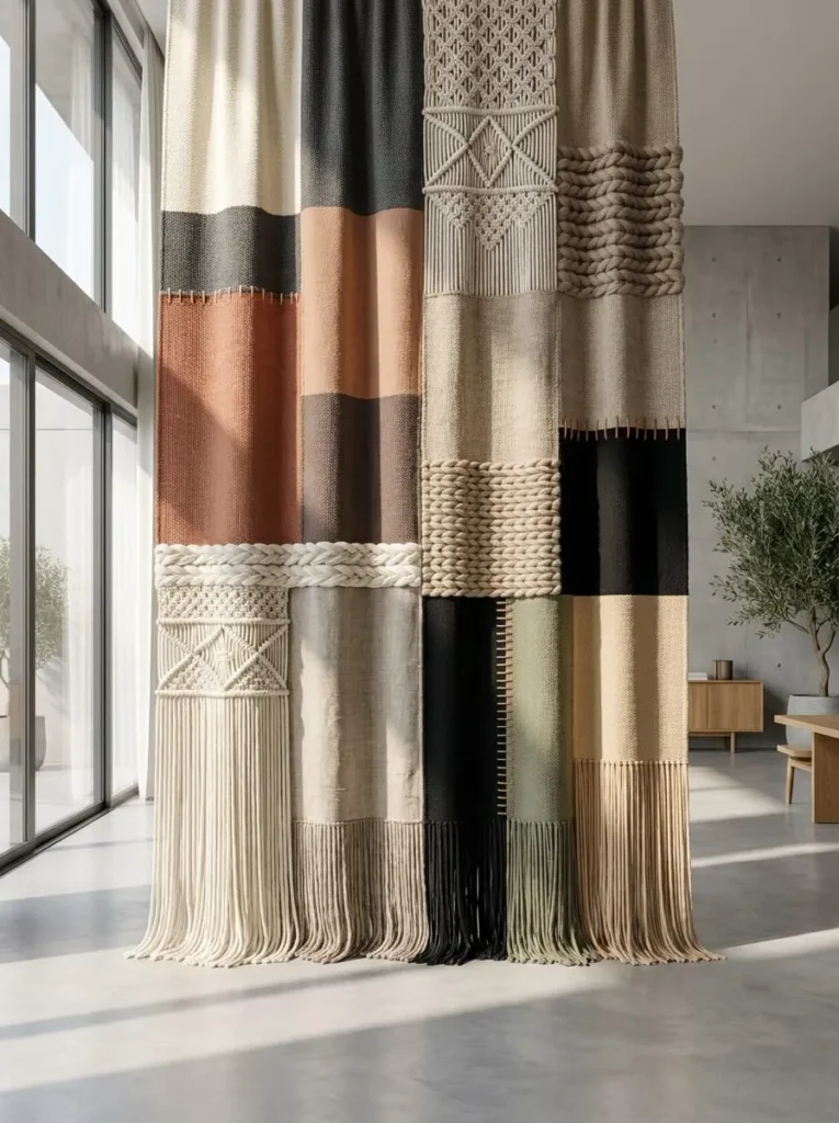  Minimal Scandinavian Woven Curtain
