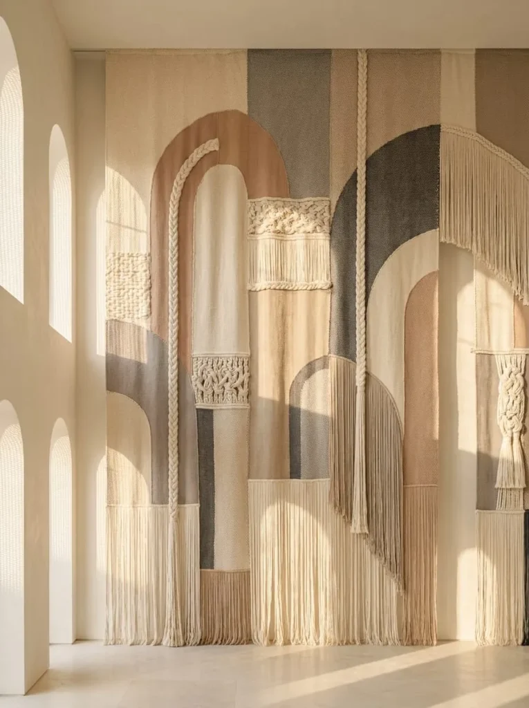 
Earth Tone Artisan Woven Curtain
