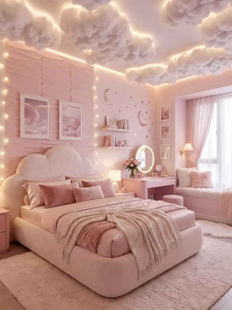 Pink Cloud Fantasy Bedroom