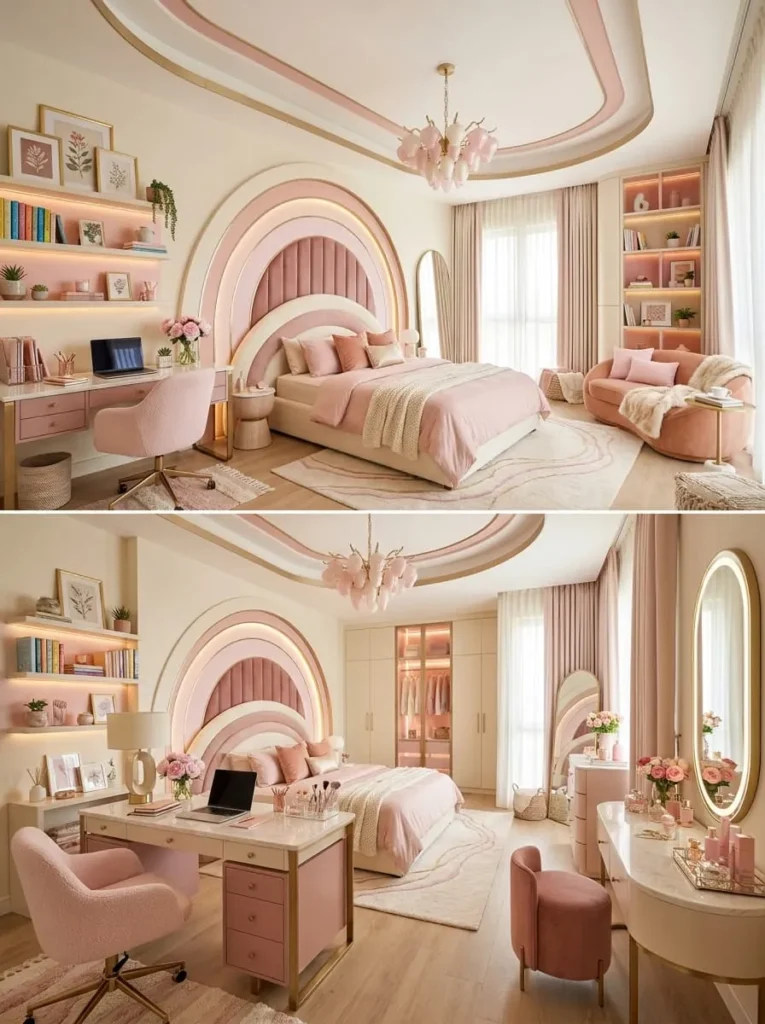 All Pink Shades Dream Bedroom