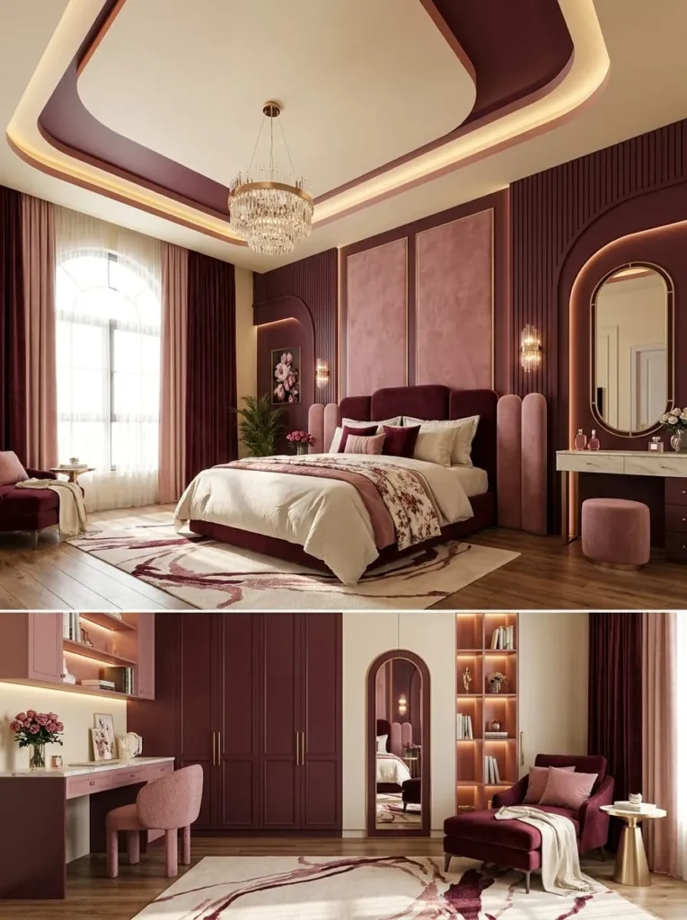 Champagne Pink Luxury Teen Bedroom