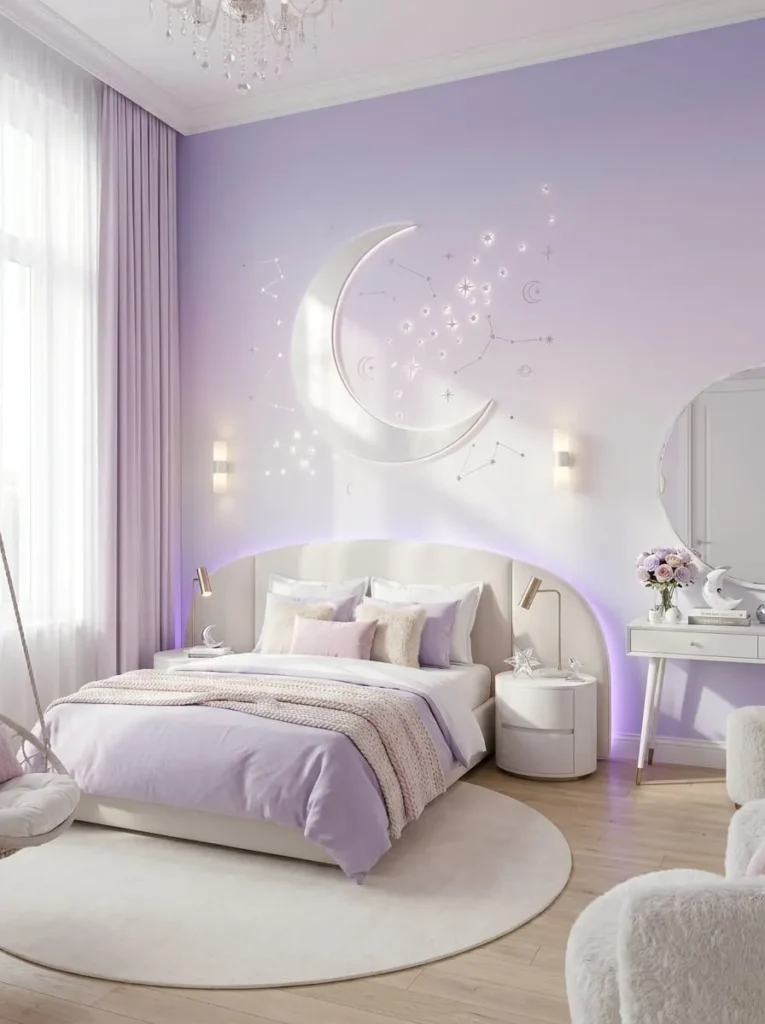 Moon and Stars Feature Wall