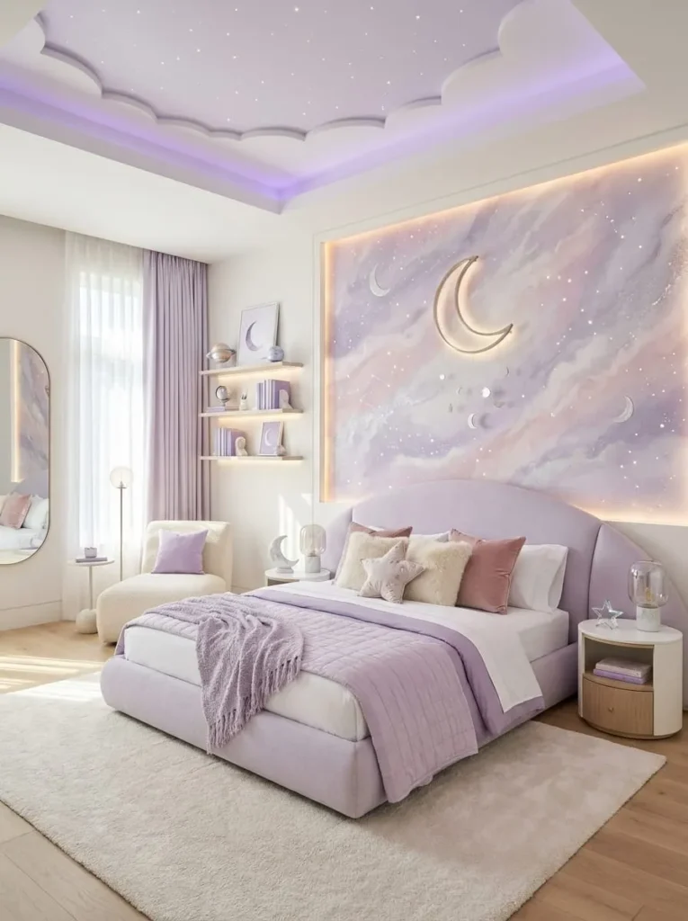 Ultimate Purple Galaxy Dream Bedroom